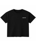 Black Boxy Fit T-shirt CROPPED FIT CROFTR