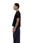 cropped fit tee men black