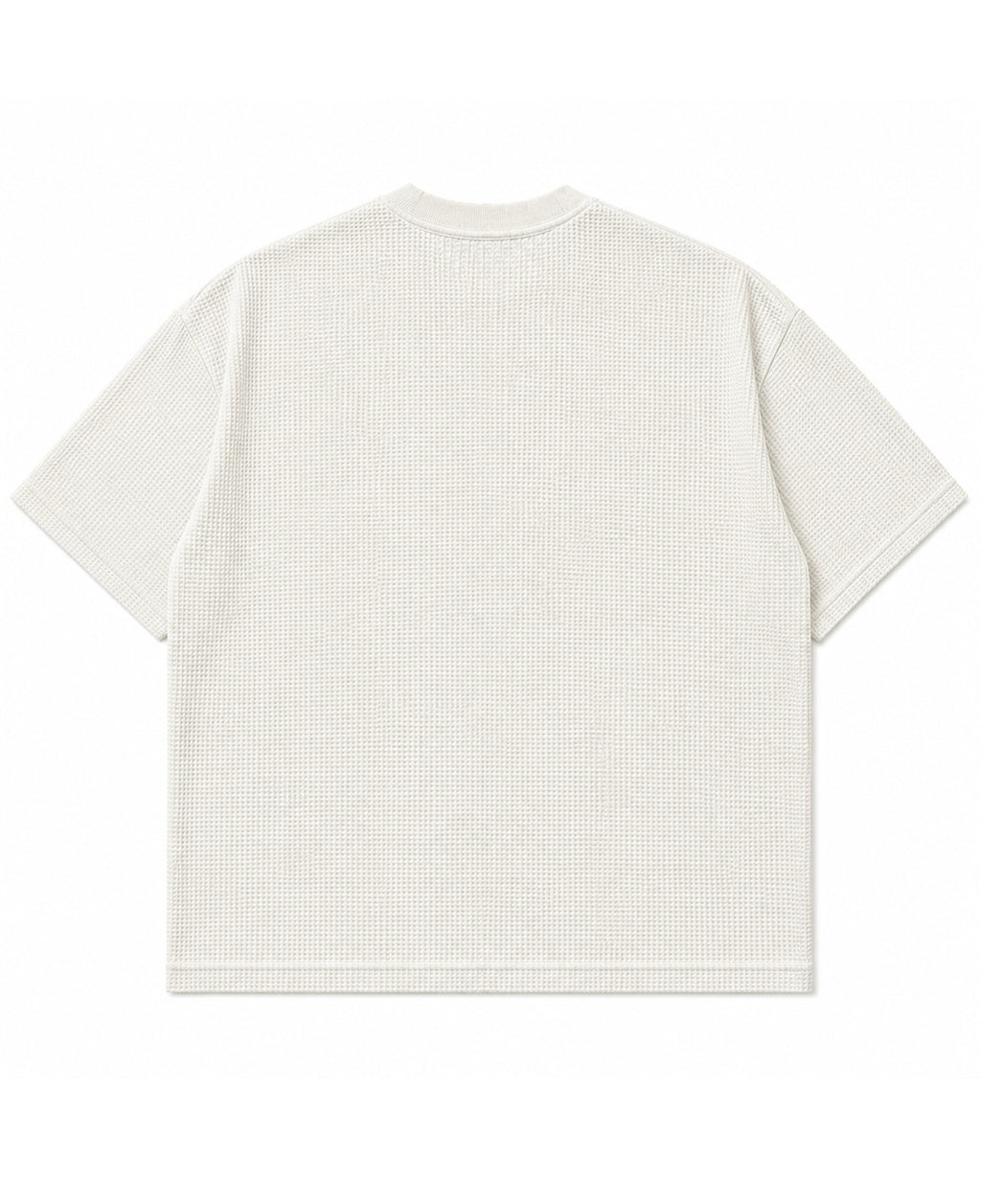 Off-white waffle boxy fit waffle tee