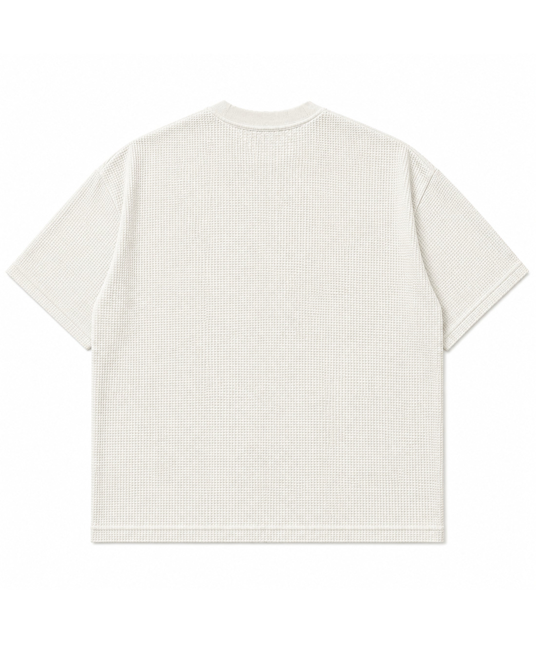 Off-white waffle boxy fit waffle tee