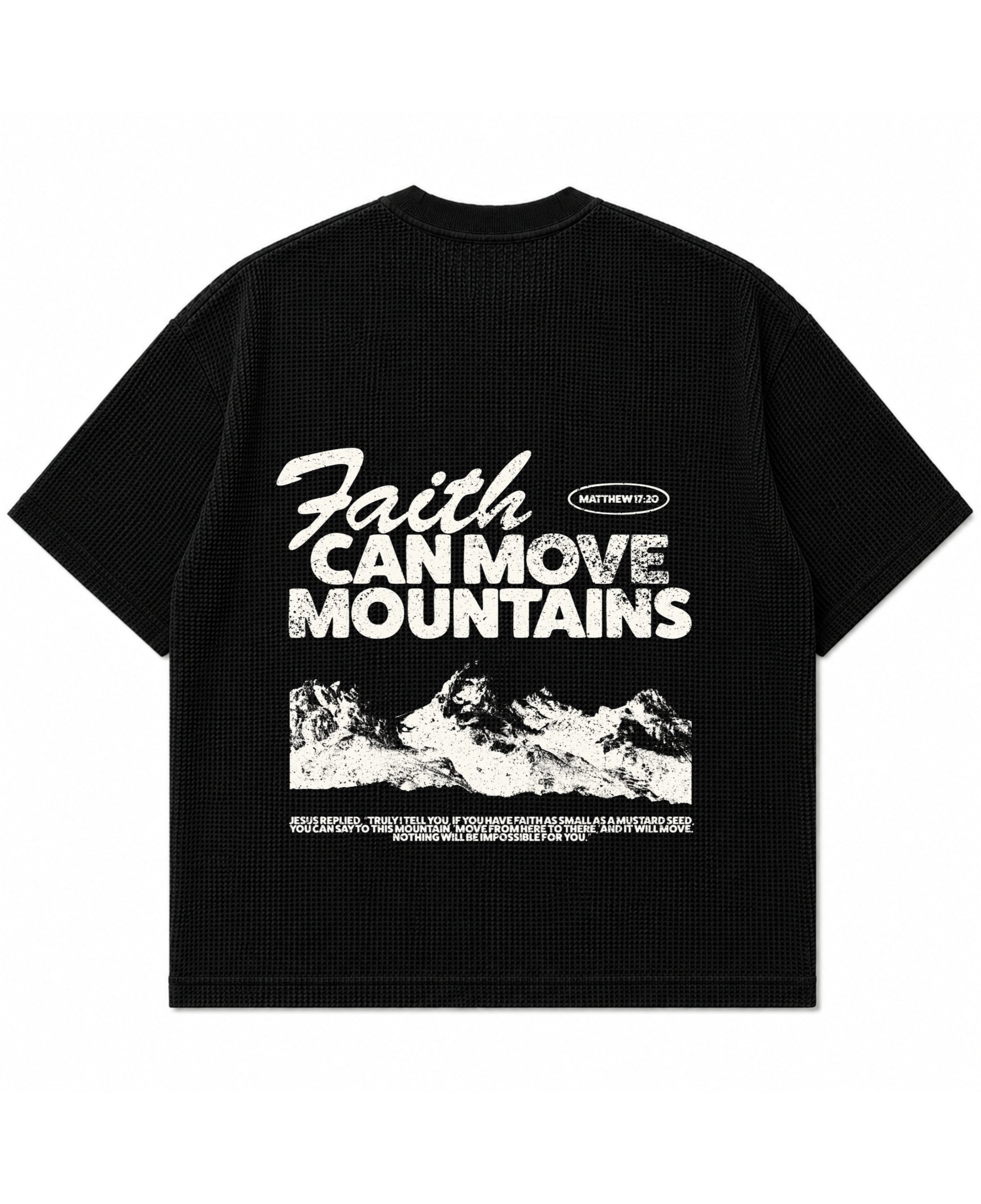 faith can move mountain waffle tee