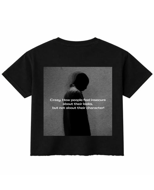 Black Boxy Fit T-shirt Back Design