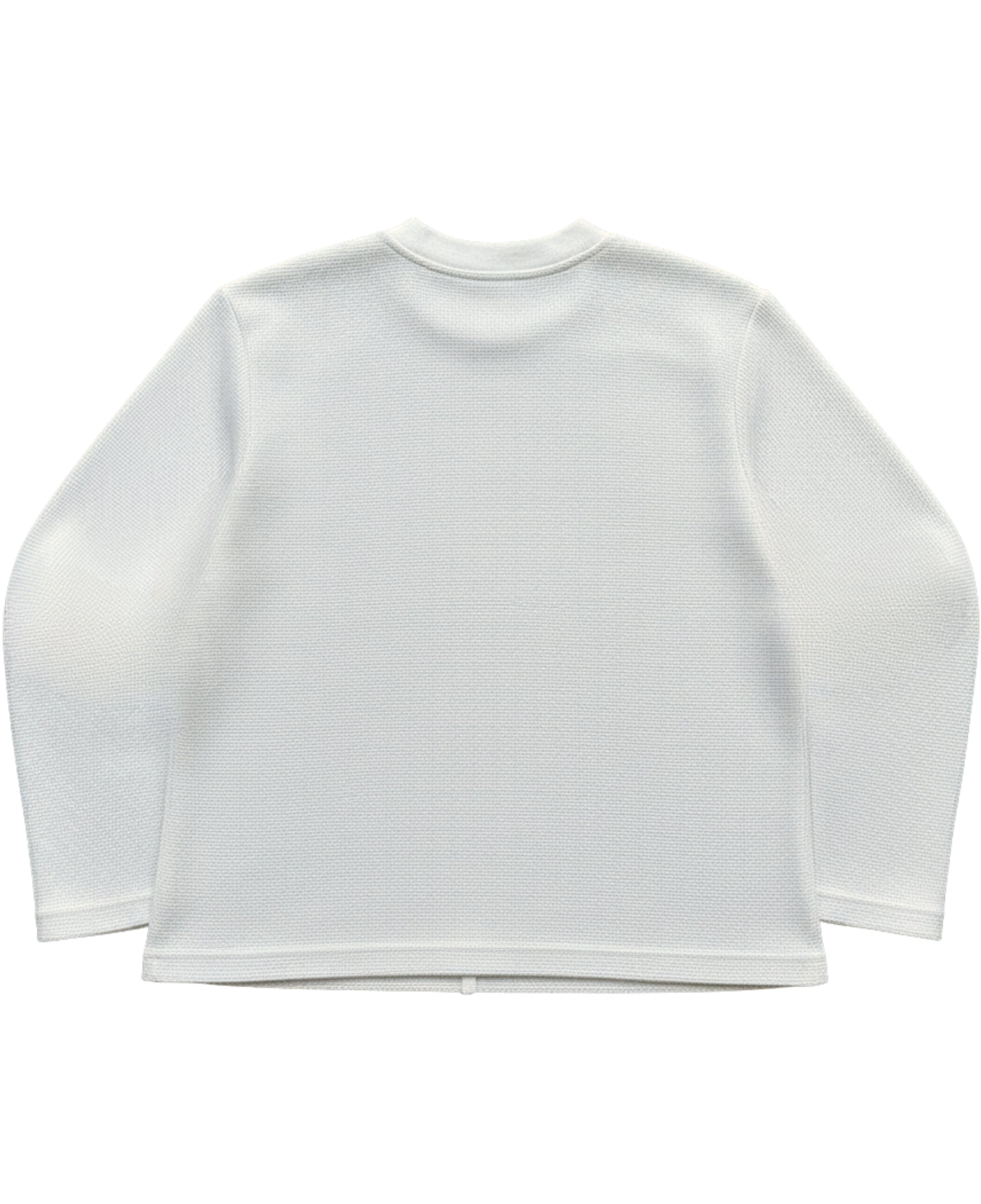 Off-white waffle knit oversized tee
