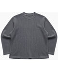 Acidwash waffle knit tee