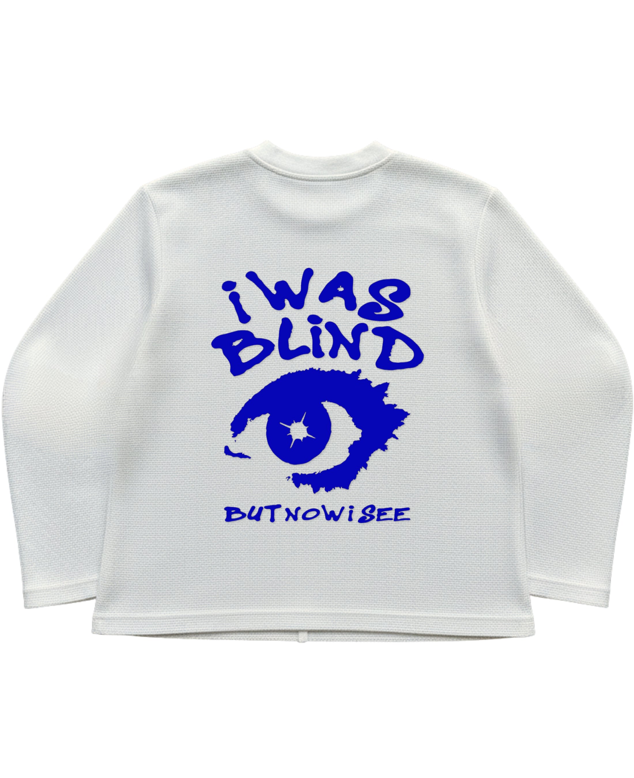 Off-white waffle knit oversized full-sleeve Back Design